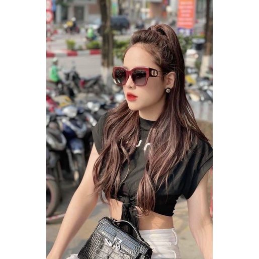 Mắt kính râm nữ gọng kim loại hot thời trang chống UV 400 - Bự store - 753