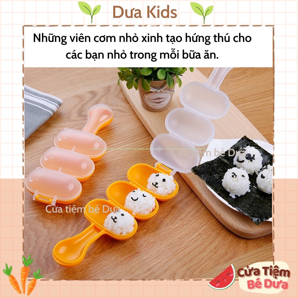 Khuôn Lắc Cơm Viên Cho Bé Ăn Dặm Cho Bé Ăn Dặm BLW - Cửa tiệm bé Dưa