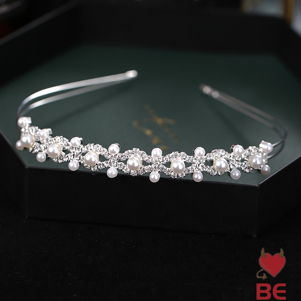 YADORNOS Băng đô cài tóc YADORNOS đính đá ngọc trai thanh lịch cho cô dâu