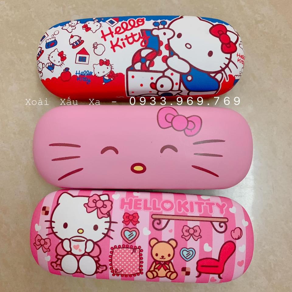 Hộp đựng mắt kính da pu hoạt hình các loại đoraemon, kitty, totoro, melody...