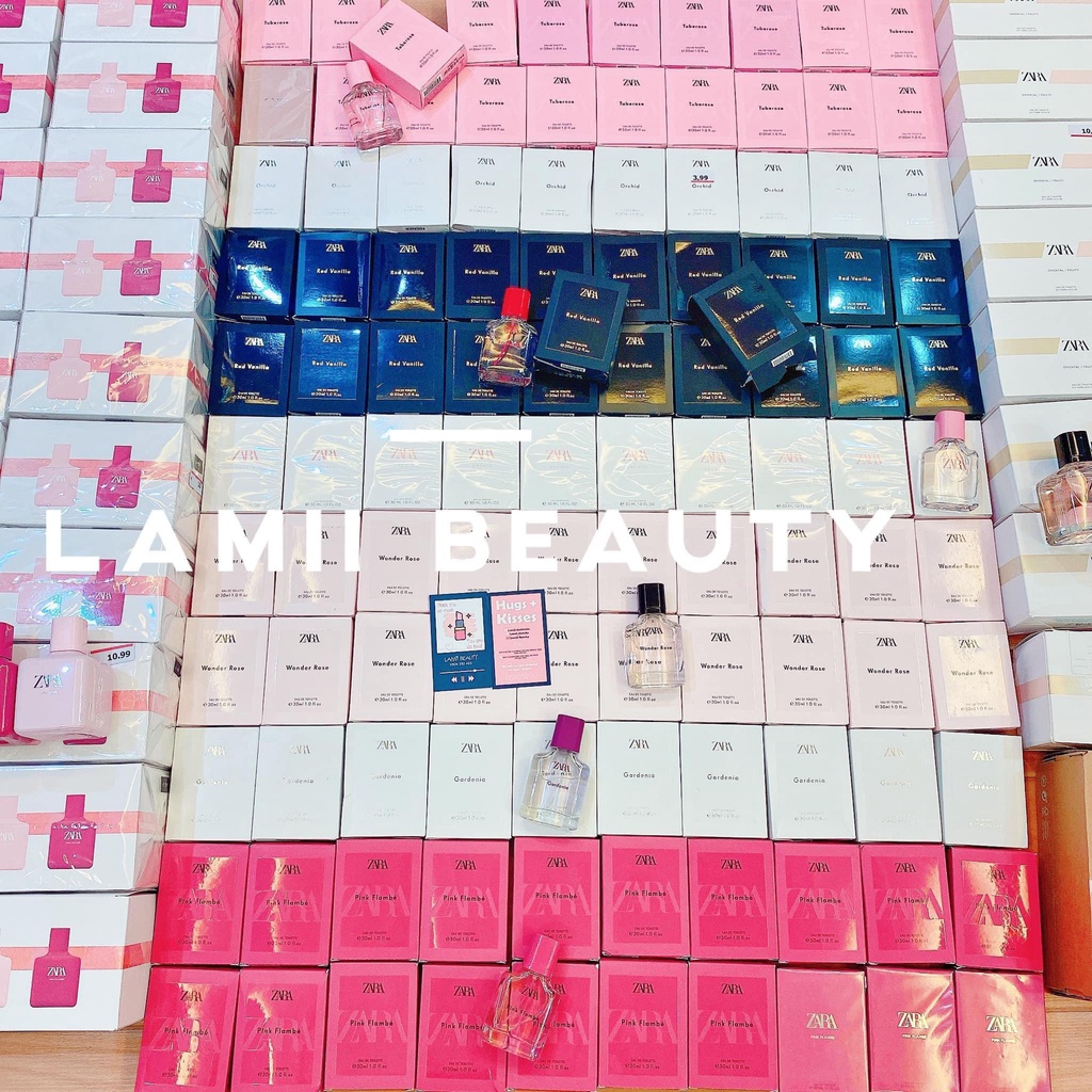 MẪU MỚI CÓ BILL SPAIN-Nước hoa ZARA chính hãng Wonder rose/Gardenia/Red vanilla/ Black amber/Femme /Orchid- LAMII BEAUTY