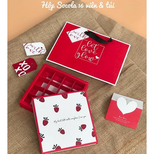 HỘP SOCOLA VALENTINE 16 VIÊN