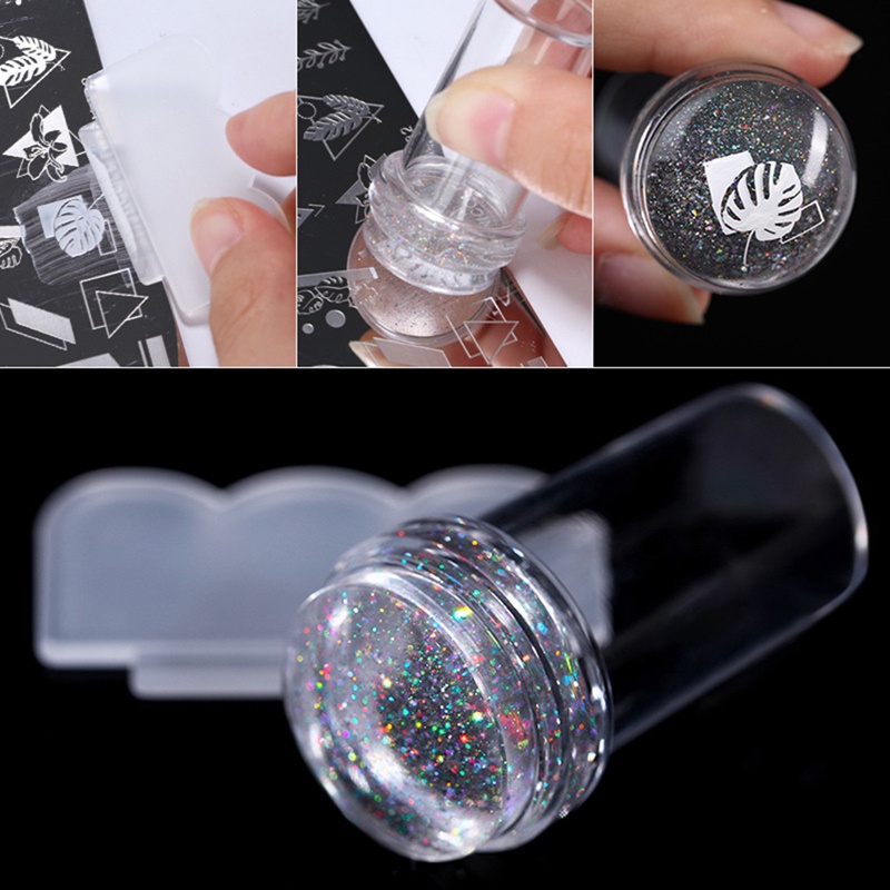 Ygt Dụng Cụ In Dấu In Móng Tay Bằng Silicon Trong Suốt Kèm Dụng Cụ Cạo Dành Cho Người Pháp / Làm Móng Nghệ Thuậ