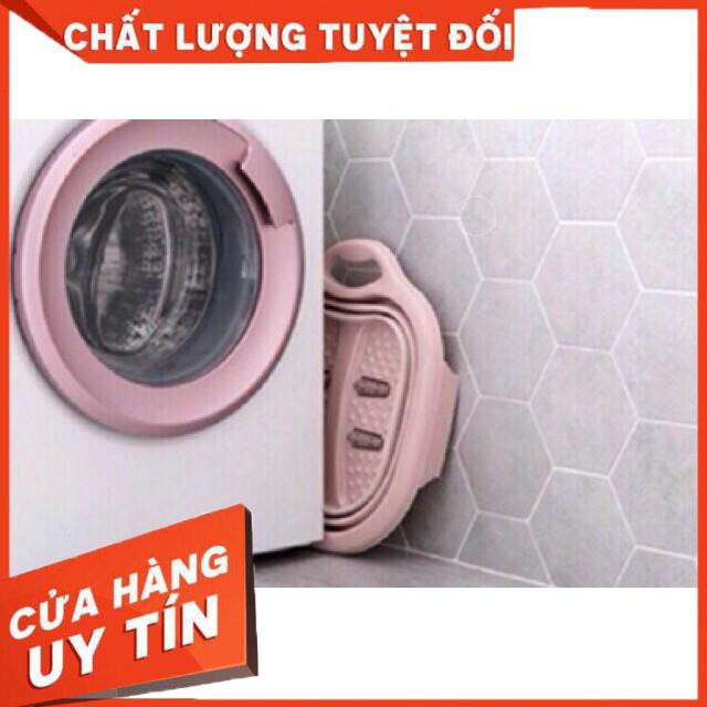 [XẢ KHO+FREE SHIP] Chậu ngâm chân masage Thông minh gấp gọn. Gồm 4 con lăn matxa chân