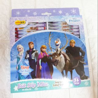 Hộp 36 bút sáp màu colokit disney frozen cr-c033/fr cho bé