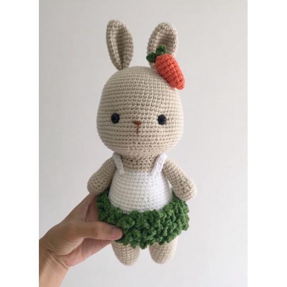 Thỏ carot bằng len - Thỏ nhồi bông – Carrot Bunny Amigurumi