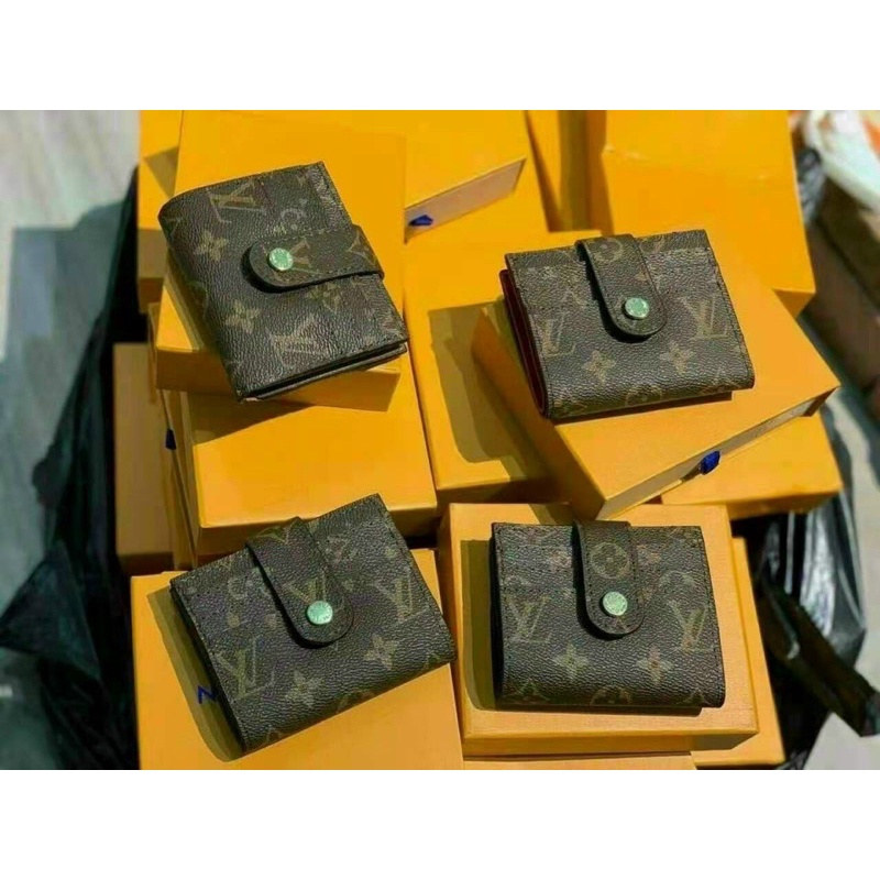 Ví cúc LV full box rút