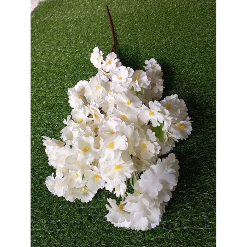 Cành hoa anh đào Nhật Bản 1m làm cây đào nhân tạo, hoa giả trang trí nhà cửa, sân vườn, nhà hàng, khách sạn