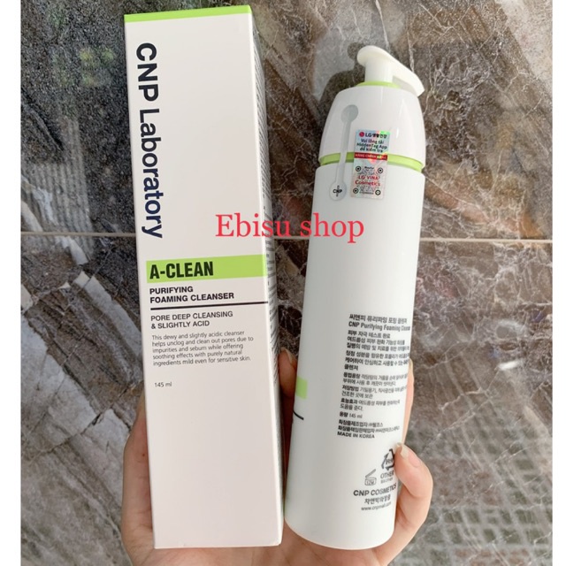 SỮA RỬA MẶT CPN Laboratory A-Clean Purifying Foaming Cleanser 145ml