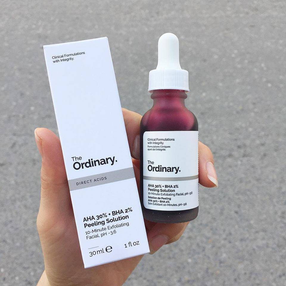 Serum peel da hoá học The Ordinary AHA 30% BHA 2% Peeling Solution