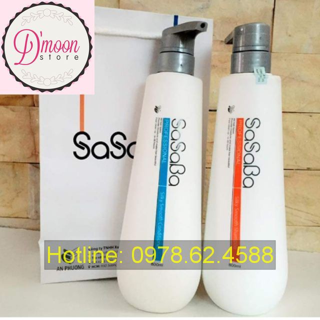 [Chính Hãng] Bộ Dầu Gội Xả Hoàn Hình Sasaba Mẫu Mới 800ml*2