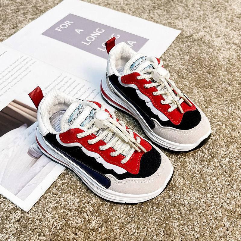 Giày Thể Thao Cột Dây Đế Dày Thoải Mái Chống Trượt Thời Trang Xuân Thu Cho Bé