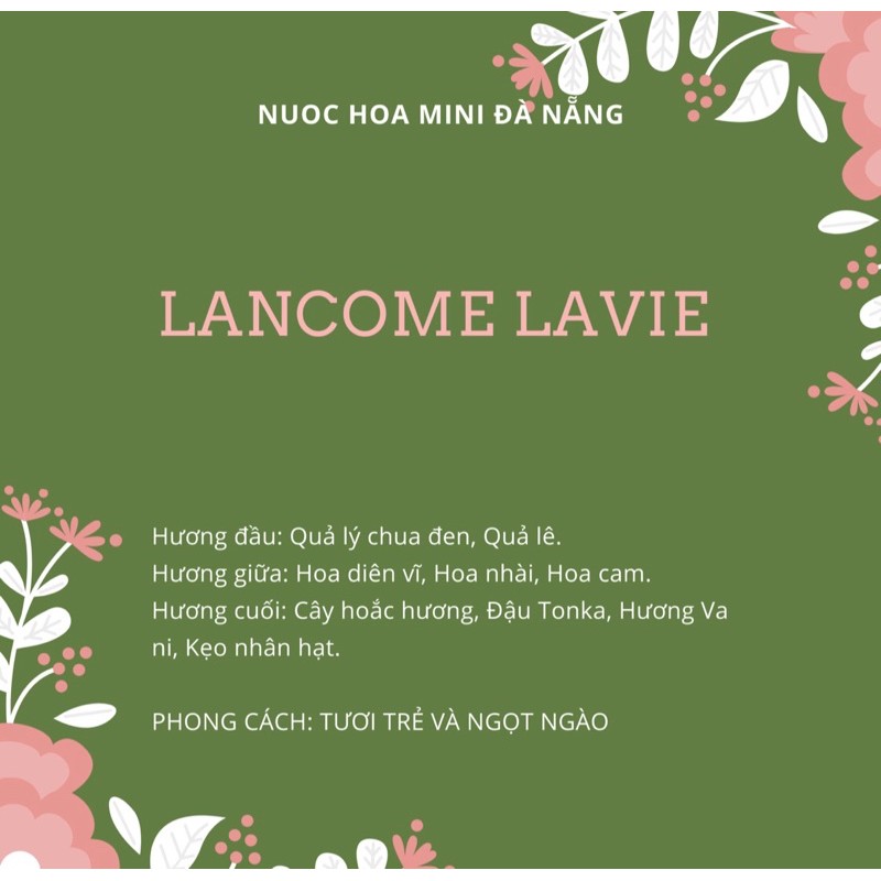 NƯỚC HOA MINI NỮ 20ML NGỌT NGÀO | Thế Giới Skin Care