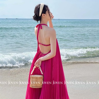 Đầm yếm dập ly Joven
