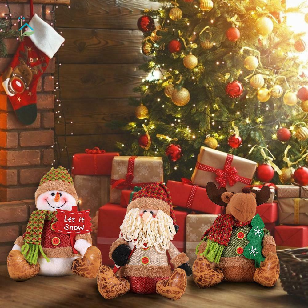 VN Búp Bê Nhồi Bông Hình Ông Già Noel / Tuần Lộc Đa Năng Trang Trí Giáng Sinh