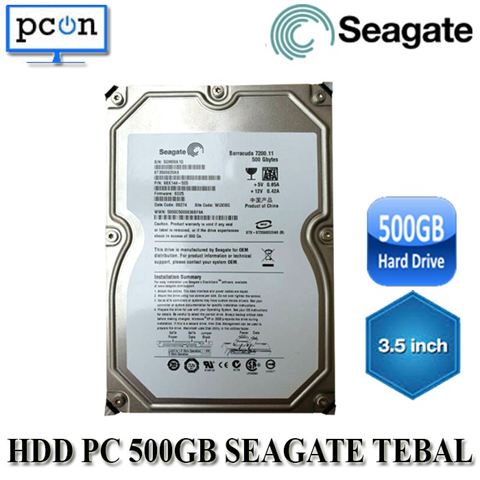 Ổ Cứng Hdd 3.5 Inch 500gb Sata