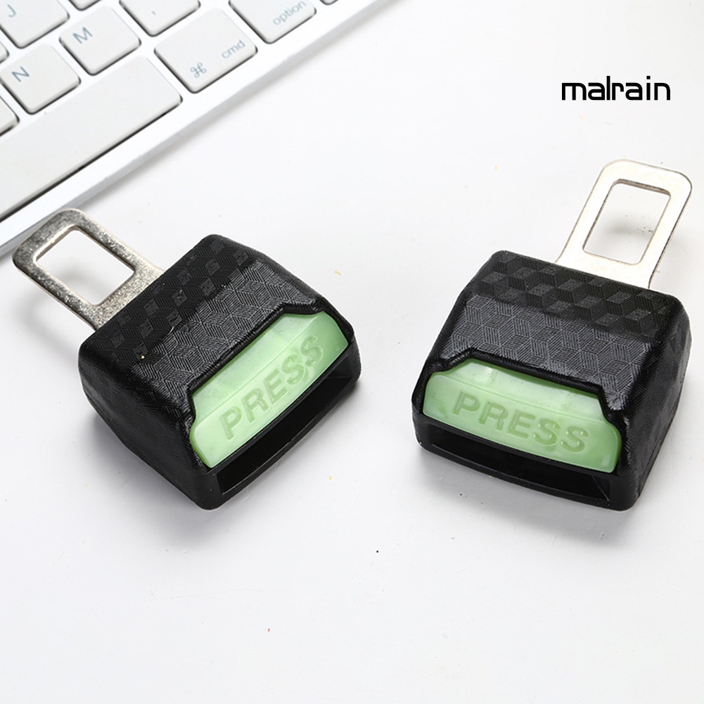 Chốt khóa dây đai an toàn dày dặn dạ quang cho xe ô tô