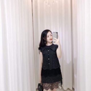Sét bộ áo nơ kèm chân váy