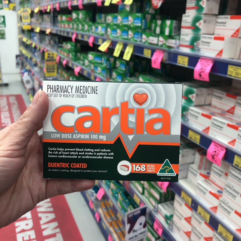 Viên uống chống đột quỵ Cartia 168 viên của Úc