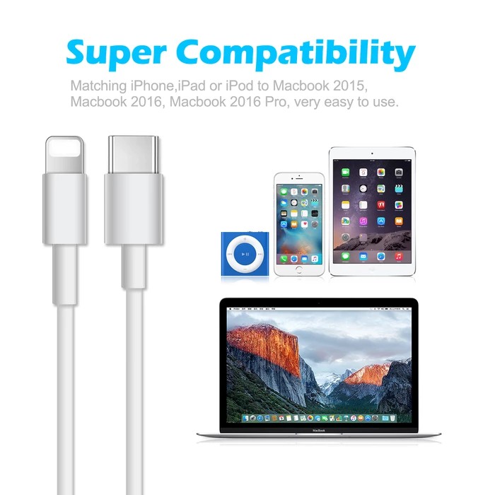 Dây cáp sạc nhanh 2.4A CHOETECH S-MT009 / S-MT009L cho Android / iPhone / iPad dài 1M - Hàng chính hãng