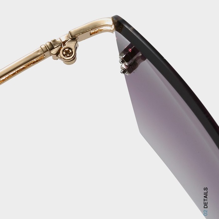 Kính râm thiết kế dáng vuông màu gradient sành điệu trẻ trung cho nữ