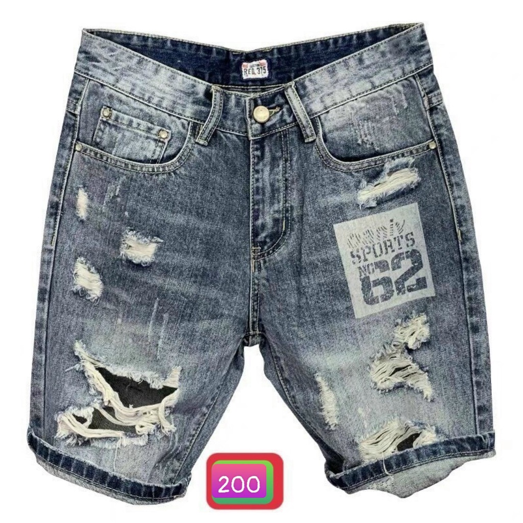 Quần Short Jean, Đùi Rin Nam Co Giãn 4 chiều M90