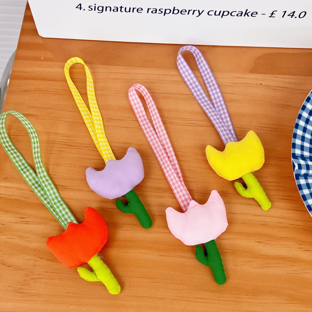 Móc Khóa Hình Hoa Tulip Dễ Thương