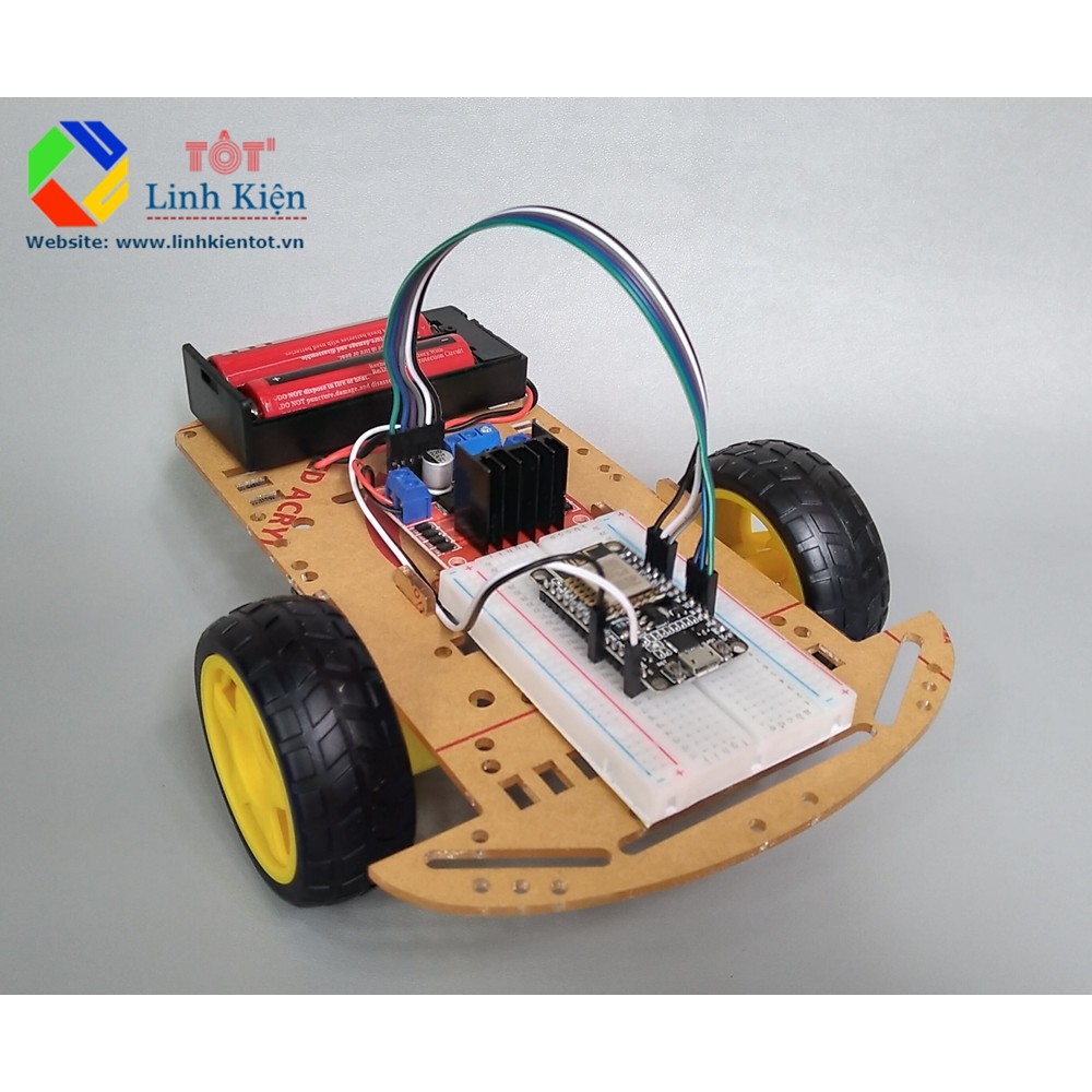 Bộ xe Arduino WiFi Node Lua esp8266 - bộ xe điều khiển qua wifi
