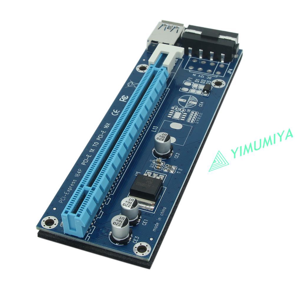 YI 4Pin PCI-E 1X to 16X BTC Mining Extender Graphic Riser Card Adapter Cable | BigBuy360 - bigbuy360.vn
