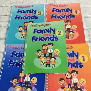 Vở Viết Family and friends được in trên giâý đẹp, in mầu, sắc nét.