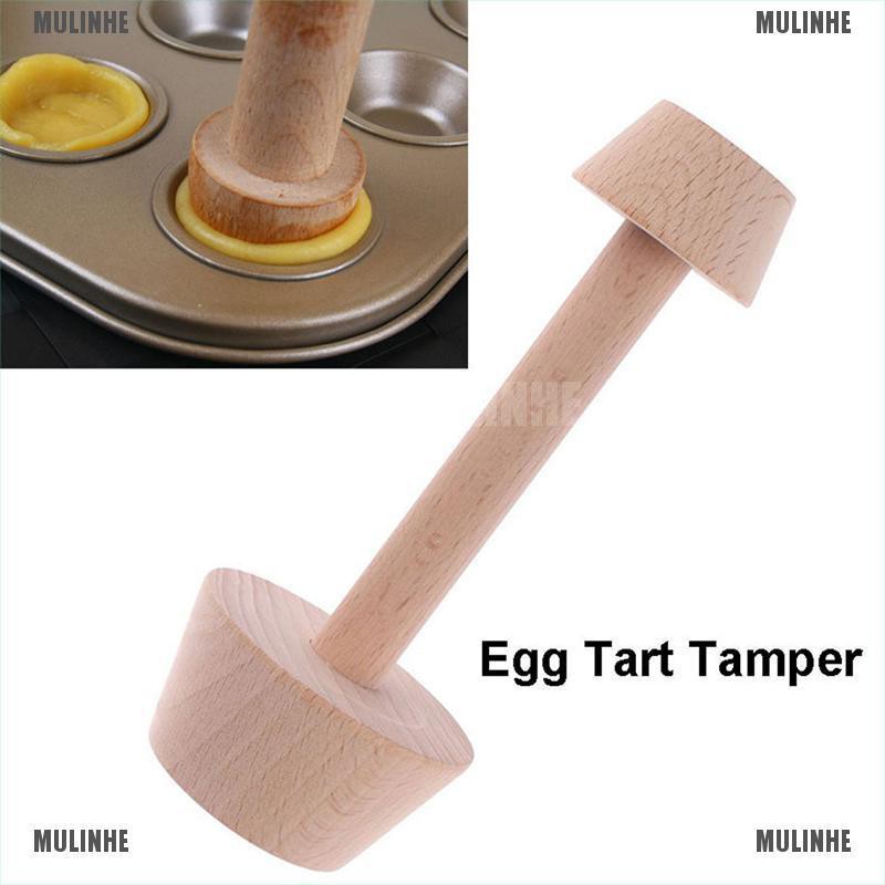 Khuôn Làm Bánh Tart Trứng Hai Mặt Bằng Gỗ DIY