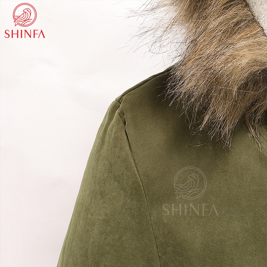 Áo khoác nam có mũ trùm đầu lót lông cừu siêu ấm SHINFA phong cách Hàn Quốc - XA01