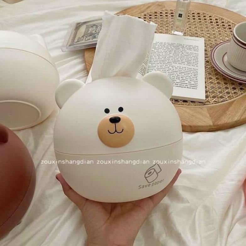 HỘP ĐỰNG GIẤY CUTE HÌNH GẤU - LỢN SIÊU CƯNG Mới 2021