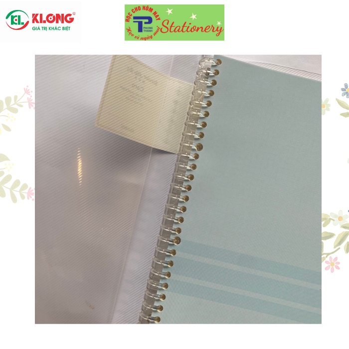 Sổ Klong Caro, Dotgirl file nhựa kẹp còng B5 - 40 tờ; MS: 544, 545
