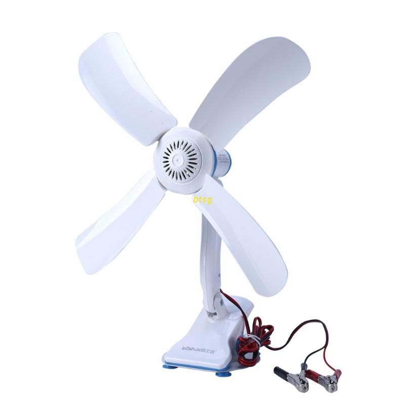 Quạt làm mát 12V 16.5'' kẹp trần xe hơi cho Van/SUV/RV