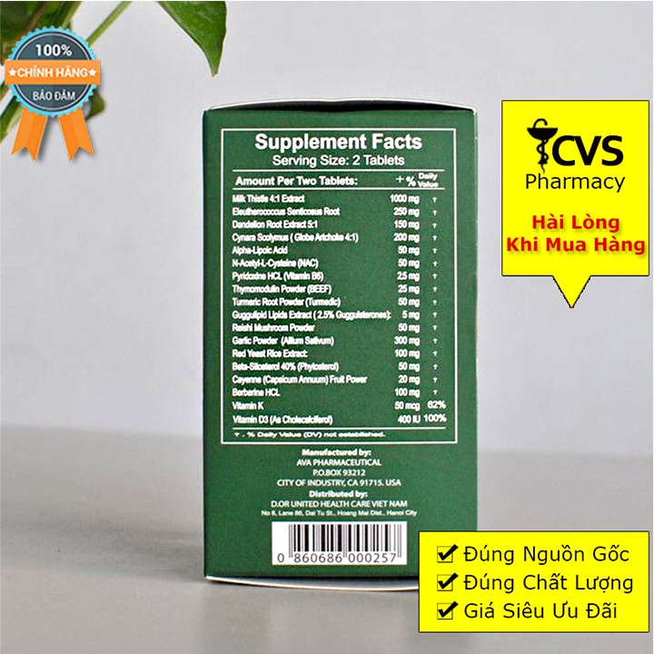 Bổ Gan Frepano Liver Rescue - Ngăn Ngừa &amp; Hỗ Trợ Gan Nhiễm Mỡ &amp; Các Vấn Đề Về Tim Mạch