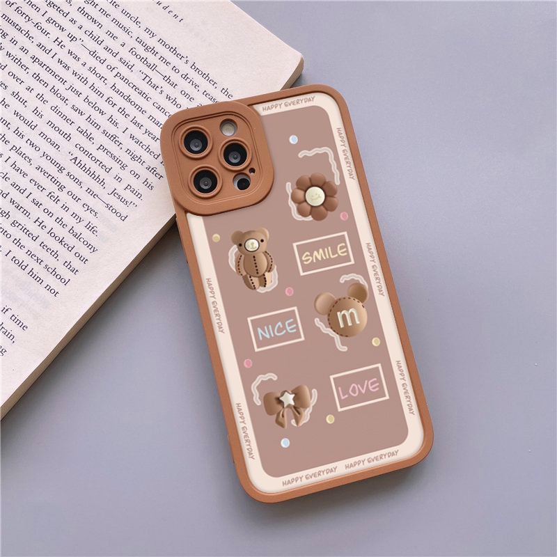 Ốp lưng iphone cạnh vuông lỗ camera gấu nice 6s/6plus/7/7plus/8/8plus/x/xs/11/12/13/pro/max/plus/promax-Sale Sốc U4-3