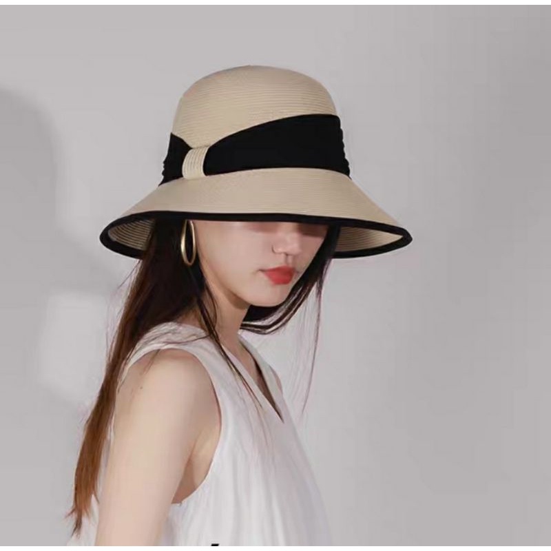 Nón đi biển mũ cói rộng vành đẹp