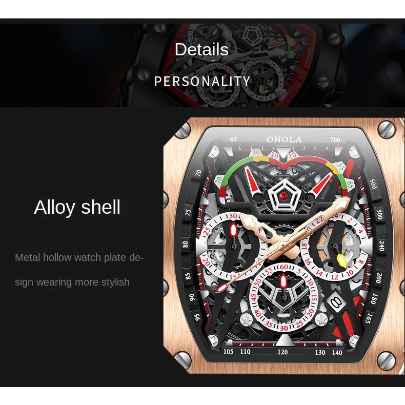 Đồng Hồ Thể Thao Dây silicone Nhập Khẩu Chống Thấm Nước Đa Năng Cho Nam