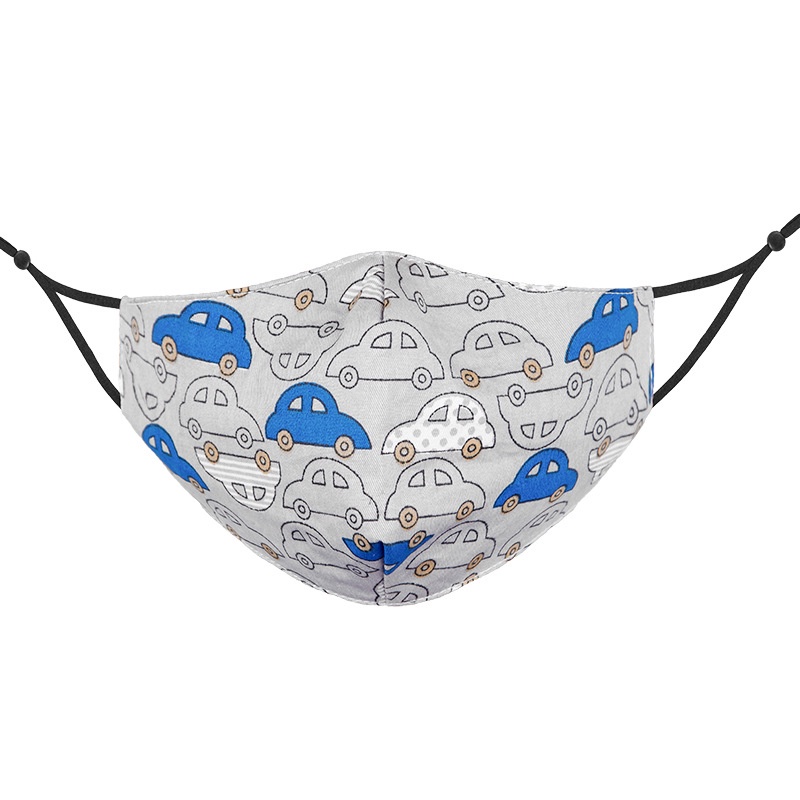 Khẩu Trang cotton Ba Lớp Chống Bụi In Họa Tiết Hoạt Hình Có Thể Giặt Và Tái Sử Dụng