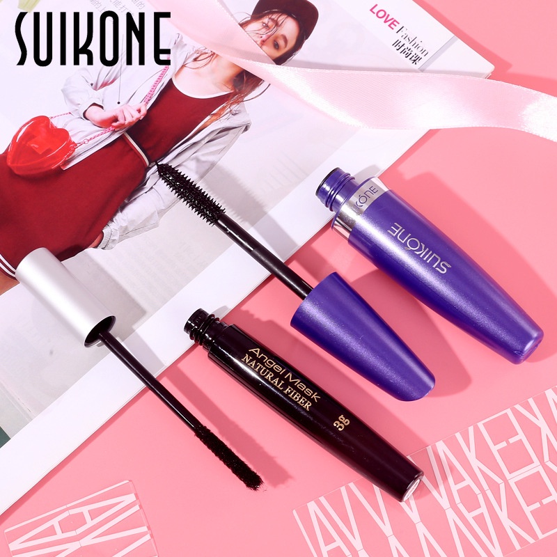 Bộ Mascara Suikone 2 Trong 1 + Sợi Đen Chống Nước Không Nhòe 159