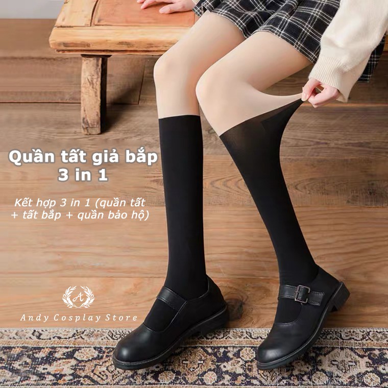 [CÓ SẴN] Quần tất giả bắp 3 in 1