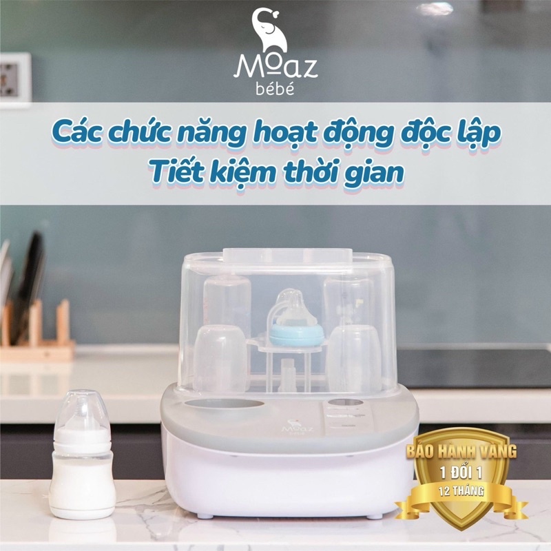 Máy hâm sữa-tiệt trùng-sấy khô Moaz Bebe MB 005-Tuyển sỉ