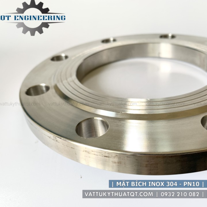 Mặt Bích Rỗng Inox 304 | BS4504-PN10 | DN80,DN100,DN125 [VATTUKYTHUATQT.COM]
