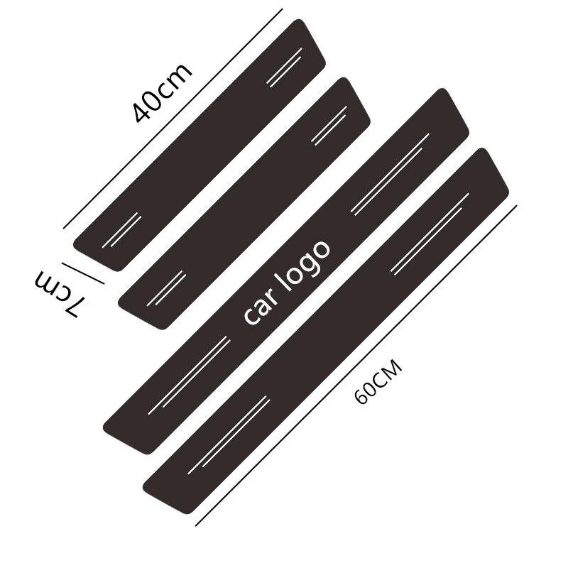 Set 4 miếng dán bảo vệ cửa xe ô tô Nissan Sunny Xtrail Navara Gtr Livina Terra Skyline