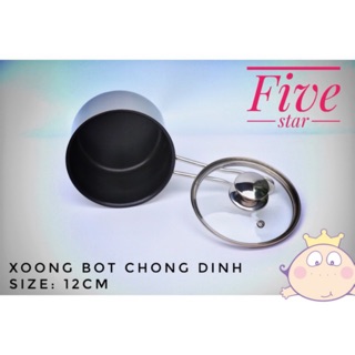 QUÁNH CHỐNG DÍNH 12-14 FIVESTAR NẮP KÍNH, ĐÁY TỪ