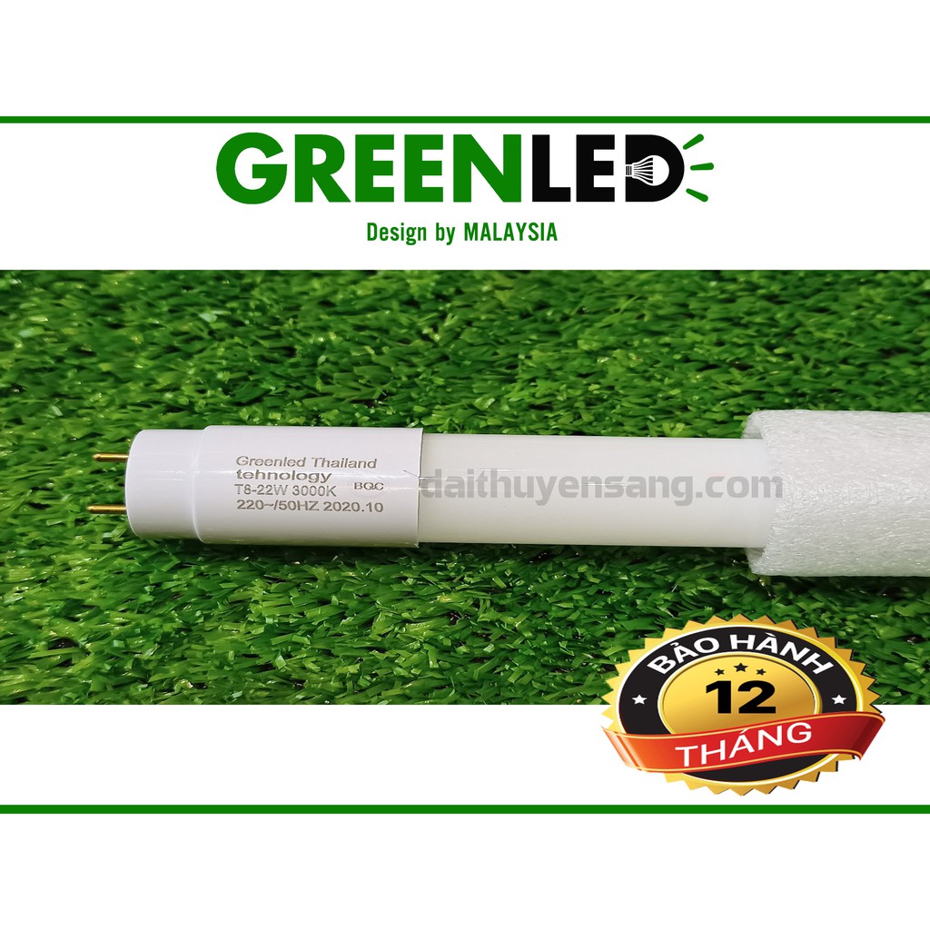 Đèn Tuýp LED T8 Công Suất 22W Chính Hãng Greenled Bảo Hành 24 Tháng