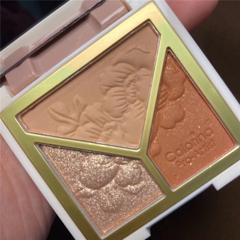 [Hàng mới về] Bảng phấn mắt Abpopa Colorina 3 màu tông nude chống thấm nước lâu trôi