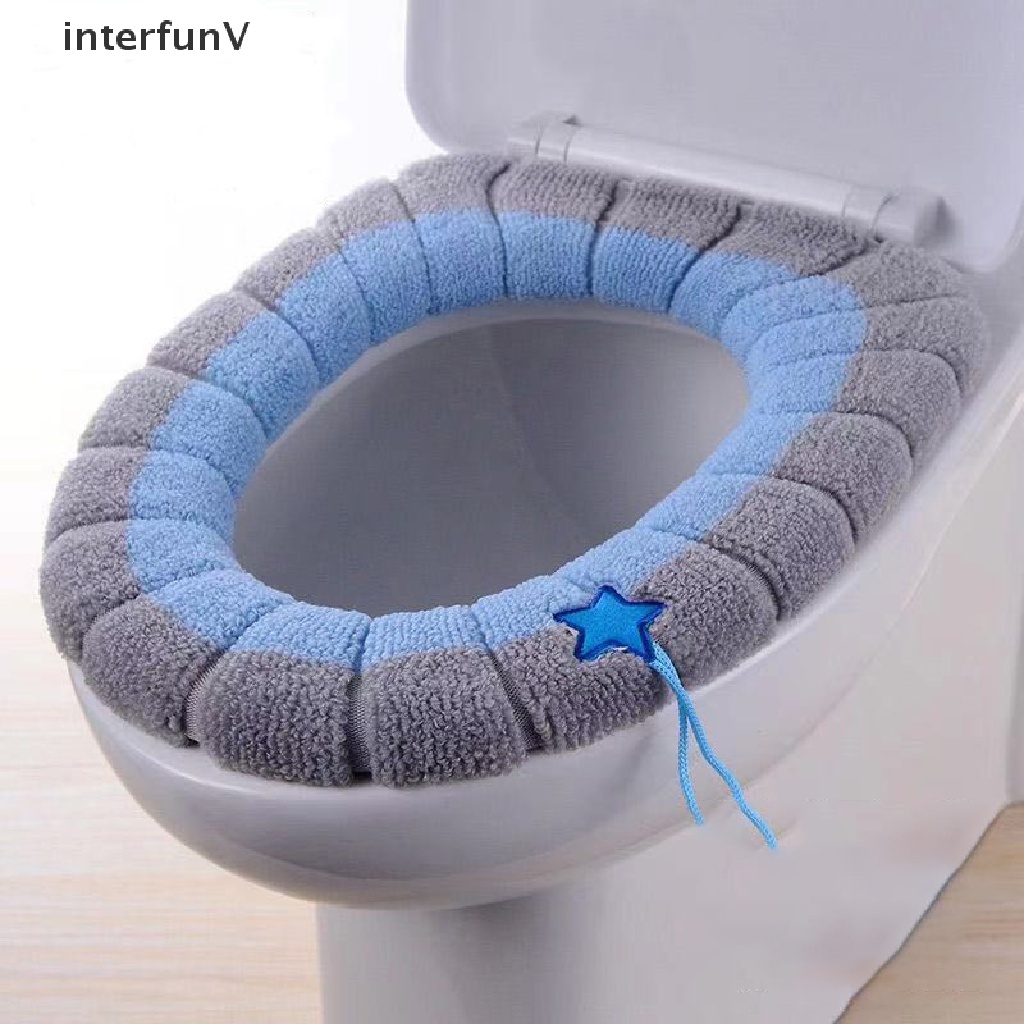 1 Vỏ Bọc Ghế Ngồi Toilet Mềm Mại Có Thể Giặt Lại Tiện Dụng