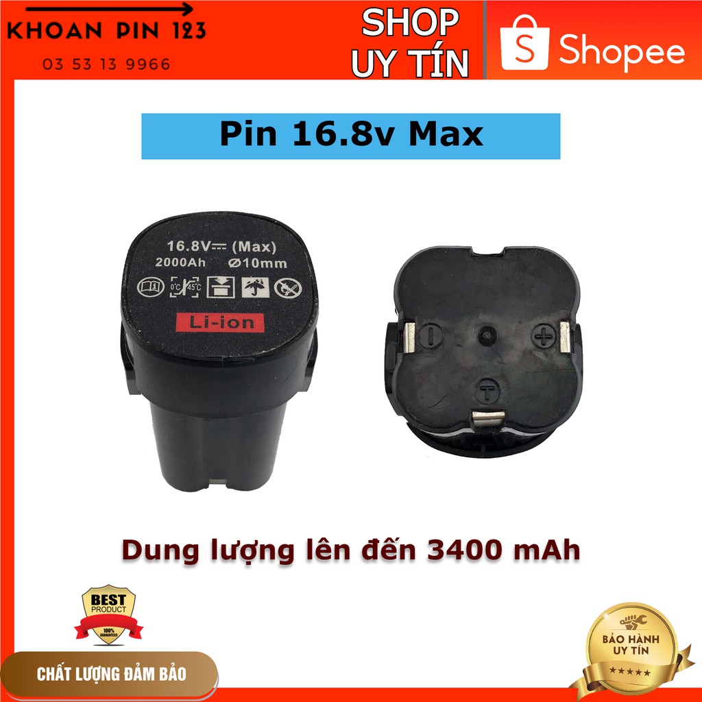 Pin 16.8v max Pin dự phòng máy khoan pin 16.8v 4s